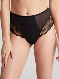 Panache Sabrina highwaist brazilian black/vintage gold