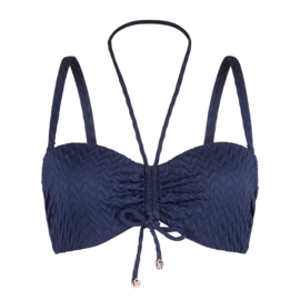 LDS baconette strapless bikinitop Darkblue