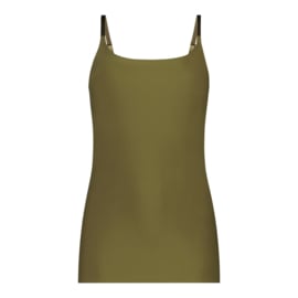 TC Secrets spaghetti top Olive Green