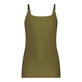 TC Secrets spaghetti top Olive Green