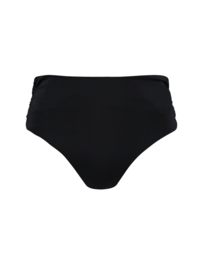 Solid High Waist Bikinibroekje - Zwart