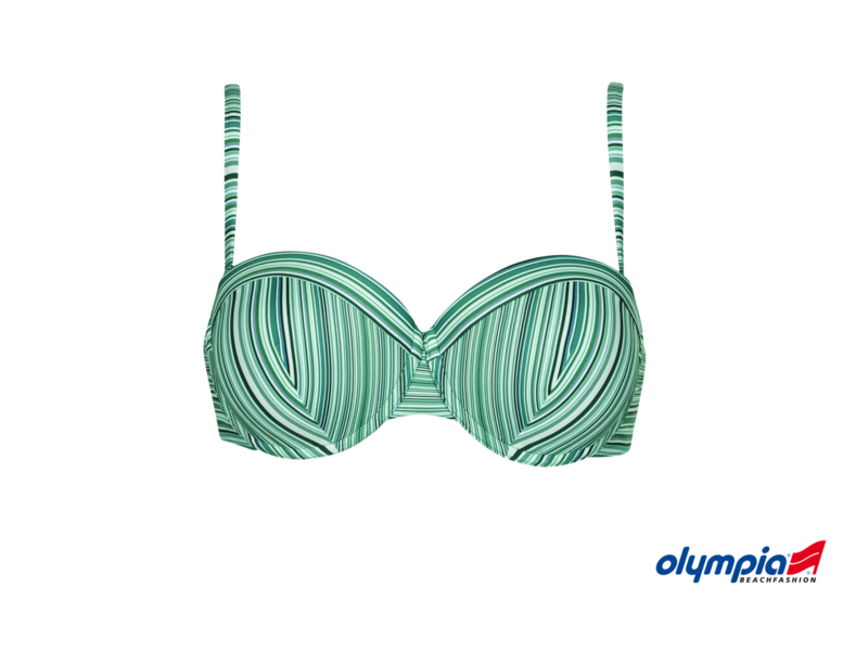 Olympia bikini green/stripes