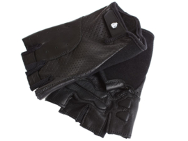 Cyling classic sport leather cycling gloves Black