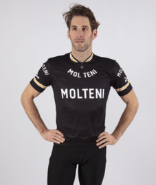 Retro wielershirt Molteni zwart - Rogelli