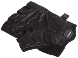 Cyling classic sport leather cycling gloves Black