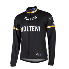 Retro wielershirt Molteni zwart - Rogelli