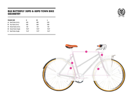 BLB Butterfly - 3 SPD - Town bike - Natural beige