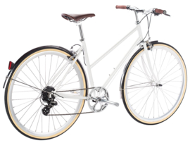6KU Odessa City Bike - Coney White met 8 versnellingen