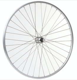 Achterwiel 28'' in alu zilver