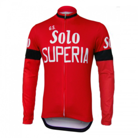 Retro wielershirt Solo Superia rood