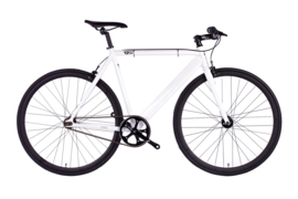 6ku SInglespeed Track & fixie bike White