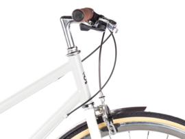 6KU Odessa City Bike - Coney White met 8 versnellingen