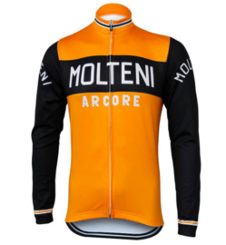 Retro wielershirt Molteni oranje