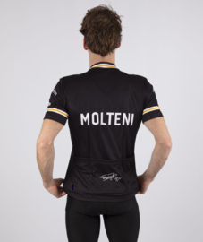 Retro wielershirt Molteni zwart - Rogelli