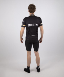 Retro wielershirt Molteni zwart - Rogelli