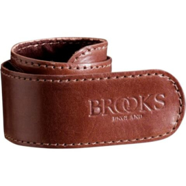 Brooks lederen broekklem bruin