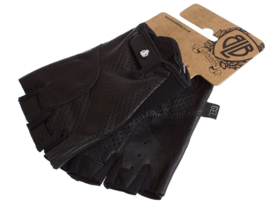 Cyling classic sport leather cycling gloves Black
