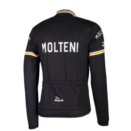 Retro wielershirt Molteni zwart - Rogelli