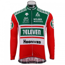 Retro wielershirt 7 Eleven rood