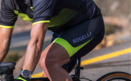 Rogelli fietsbroek 'Hero II' zwart/geel