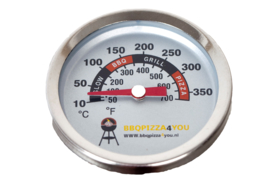 BBQPIZZA4YOU Grill- & Pizzaring thermometer