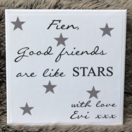 Canvasdoek Friends are like stars
