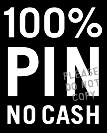 5. 100% pin window sticker