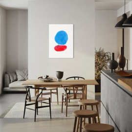 Een blauwe stip met een zwaar leven