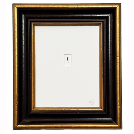 Sexy Mier in antieke zwart met gouden lijst