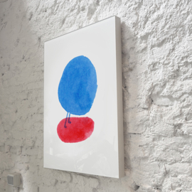 Een blauwe stip met een zwaar leven