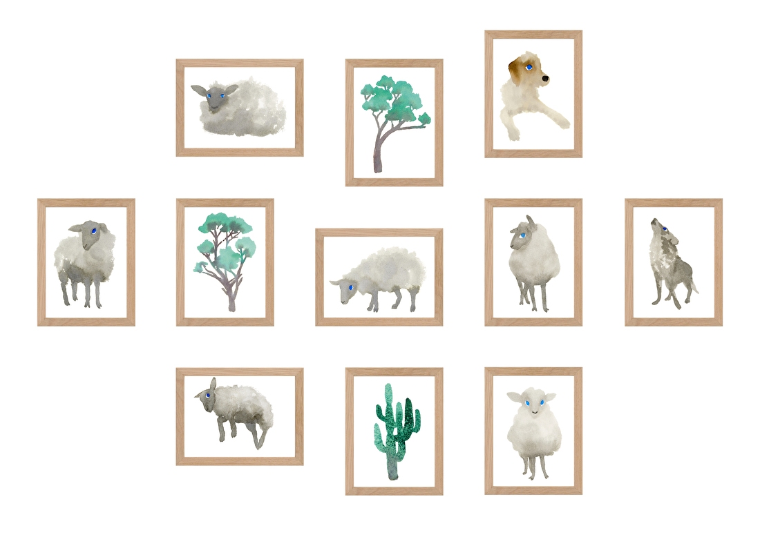 Een uitbreiding van het kunstwerk Counting Sheep van Esther van de Steene. Een kudde schaapjes om te tellen als je in bed ligt