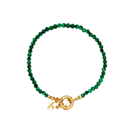 Green beads bracelet