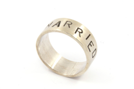 Galerie Puur - NOT MARRIED ring zilver - 9748