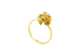 Erwin Borggreve - Ring goud met bloem - 10721