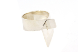 Galerie Puur - Abstracte ring zilver - 11043