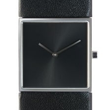 Horloge vierkant zwart/zwart DST-DC-003