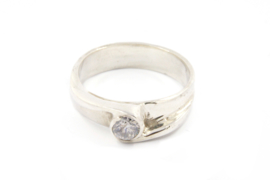 Galerie Puur - Ring witgoud met diamant - BR4B