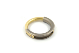 Brech Sieraden - Ring zilver en 18k goud - maat 17 - UI31