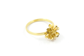 Erwin Borggreve - Ring goud met bloem - 10721