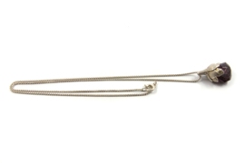 Maja Lava - Zilveren collier met amethist hanger - 10939