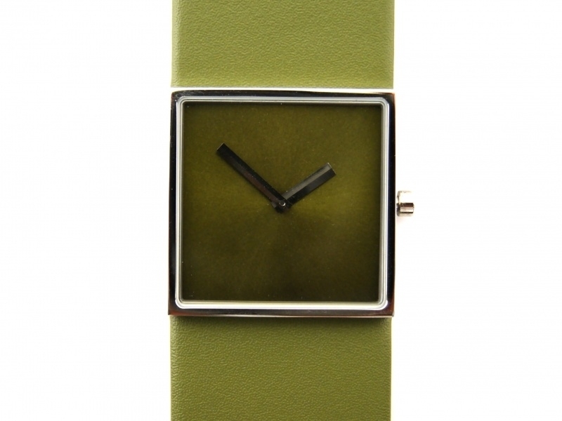 Horloge vierkant groen/groen DST-DC-014