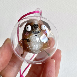 Puddle doggie in a bubble