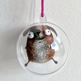 Puddle doggie in a bubble