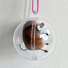 Puddle doggie in a bubble