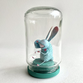 Willow in glazen potje