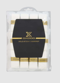 Oxdog Gold Sticky Overgrips X12 - WIT