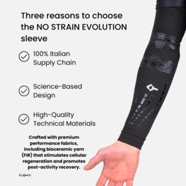 Floky NO STRAIN EVOLUTION Sleeve - ZWART (1 stuk)