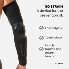 Floky NO STRAIN EVOLUTION Sleeve - ZWART (1 stuk)