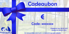 Cadeaubon Padelwereld