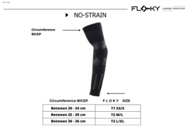 Floky NO STRAIN Arm Sleeve - WIT (1 stuk)